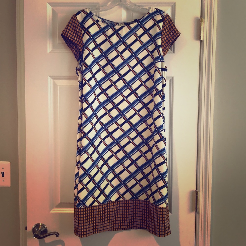 The Limited size 10 navy and gold dress